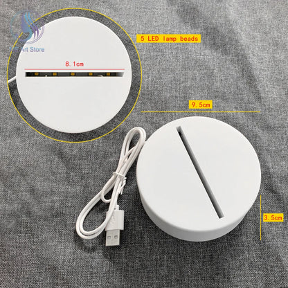 ✨ Luz Nocturna LED USB con Pizarra Acrílica para Mensajes ✨