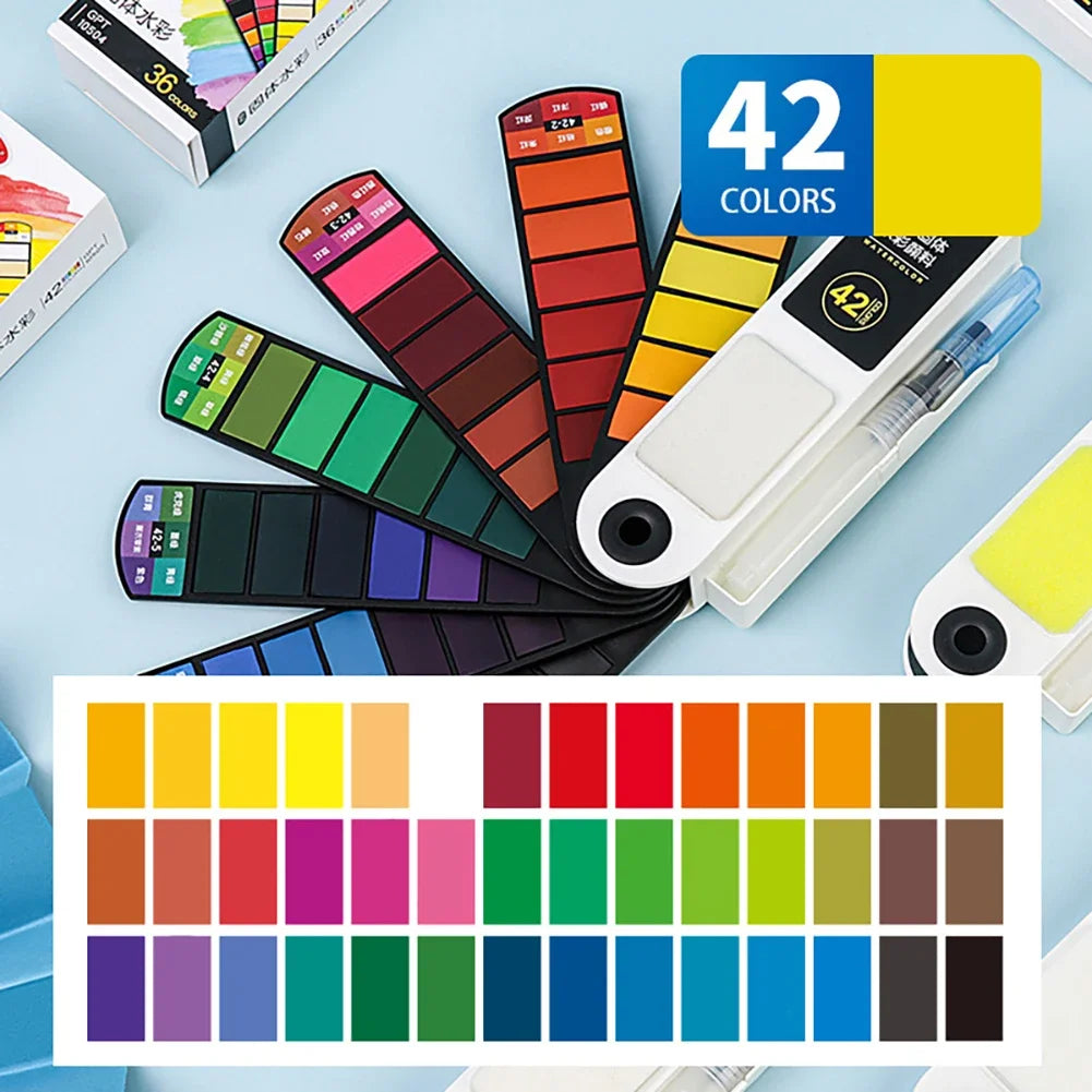 Set de pinturas acrílicas plegable (Sin pincel)