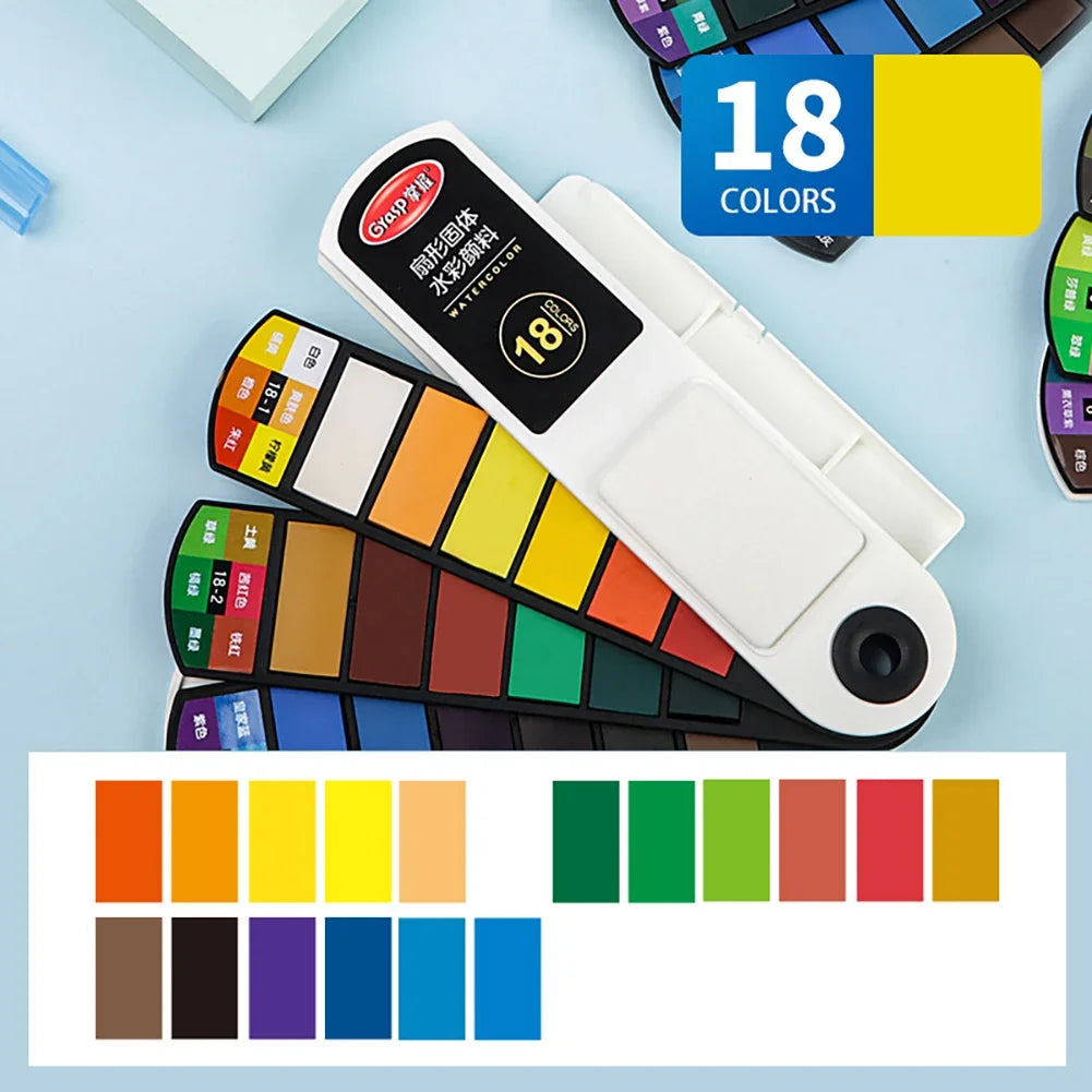 Set de pinturas acrílicas plegable (Sin pincel)