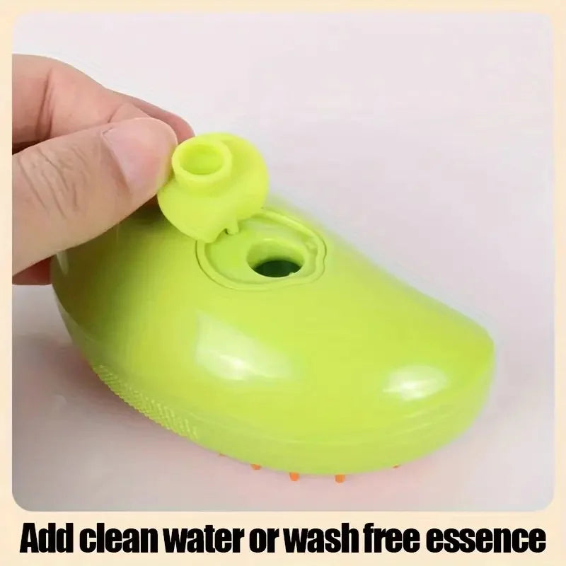 Cepillo eléctrico con humidificador para gatos y perros