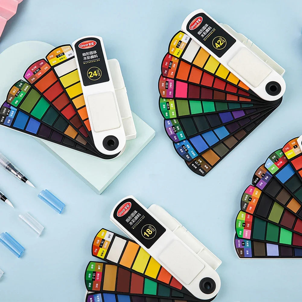 Set de pinturas acrílicas plegable (Sin pincel)