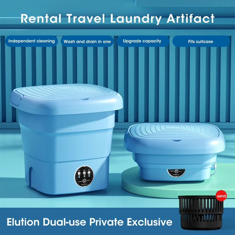 Mini lavadora plegable