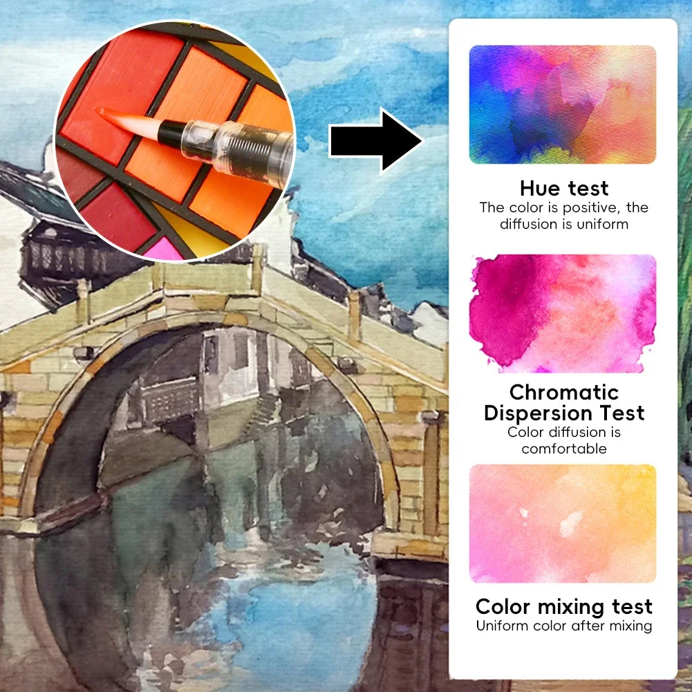 Set de pinturas acrílicas plegable (Sin pincel)